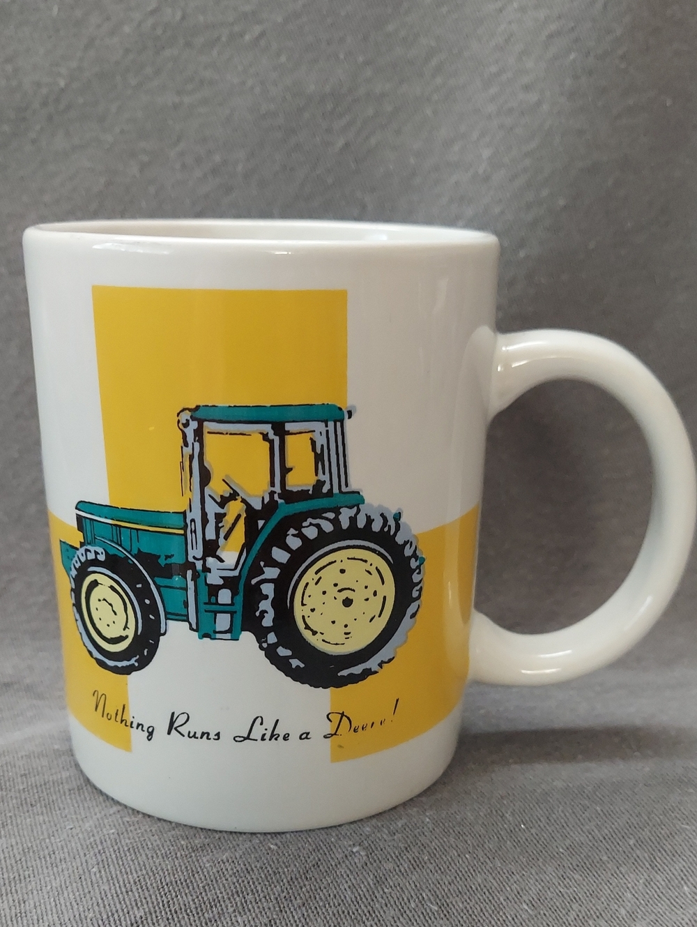 John Deere Ceramic Coffee Cup Mug "Nothing Runs Like a Deere" Gibson
